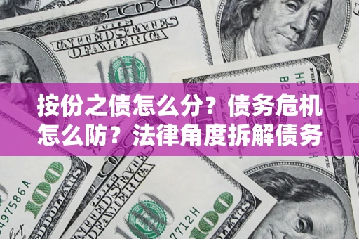 武汉按份之债怎么分？债务危机怎么防？法律角度拆解债务分配与风险自保指南