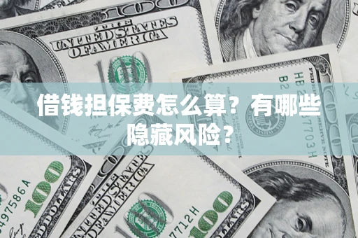 武汉借钱担保费怎么算？有哪些隐藏风险？