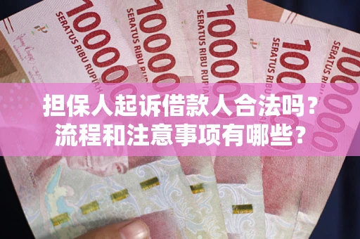 武汉担保人起诉借款人合法吗？流程和注意事项有哪些？