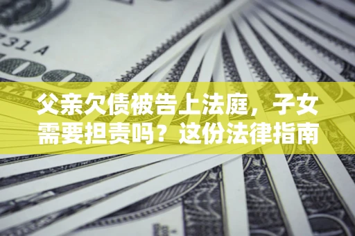 武汉父亲欠债被告上法庭，子女需要担责吗？这份法律指南必须看完