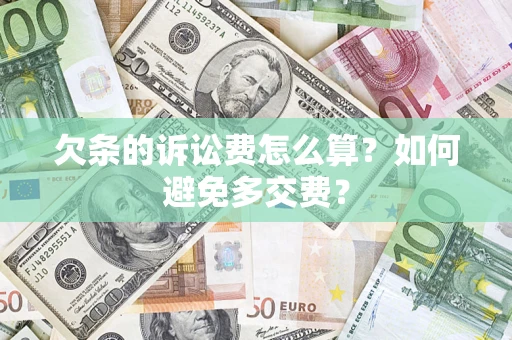 武汉欠条的诉讼费怎么算？如何避免多交费？
