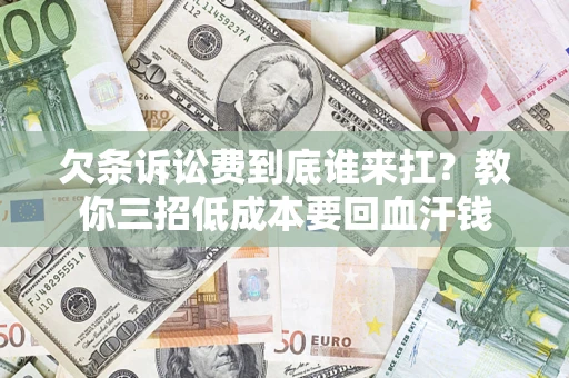 武汉欠条诉讼费到底谁来扛？教你三招低成本要回血汗钱